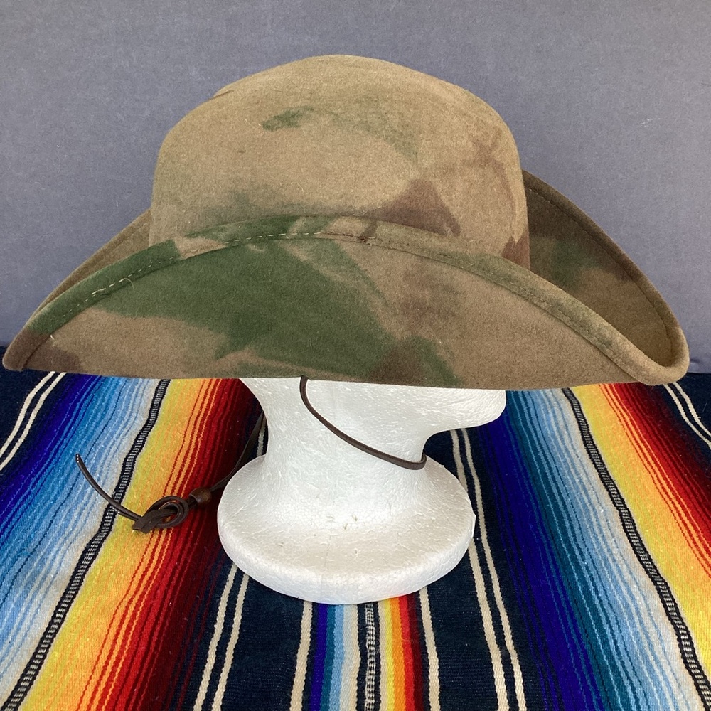 Eddy Bros Camo Lite felt Hat Made in USA size medium 100% wool